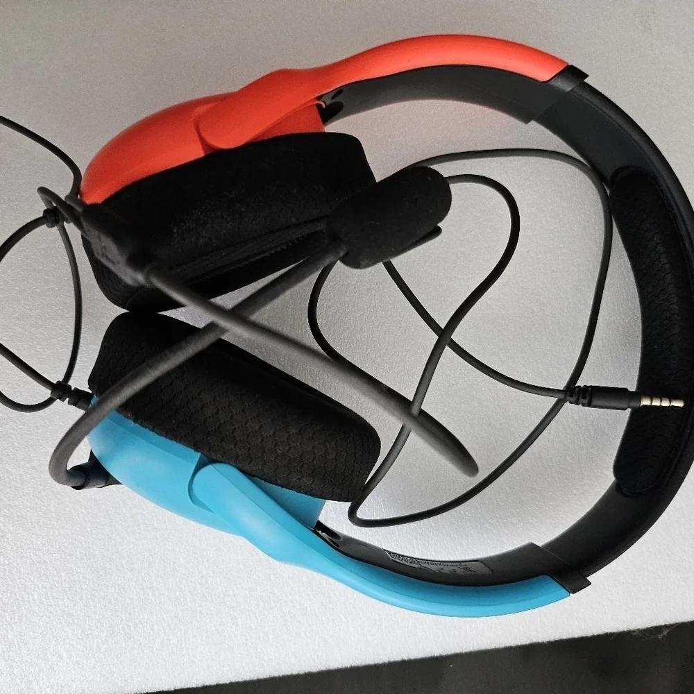 Nintendo Switch Gaming WiredHeadset Headphones With MicP Blue/ Red